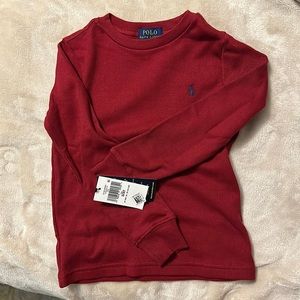 Polo Ralph Lauren thermal long sleeve 3T maroon